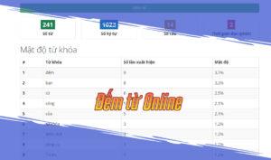 công cụ đếm từ online