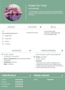 phần mềm tạo CV ngành marketing
