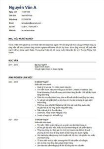 phần mềm tạo CV online