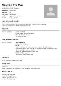 phần mềm tạo CV online chuyên nghiệp